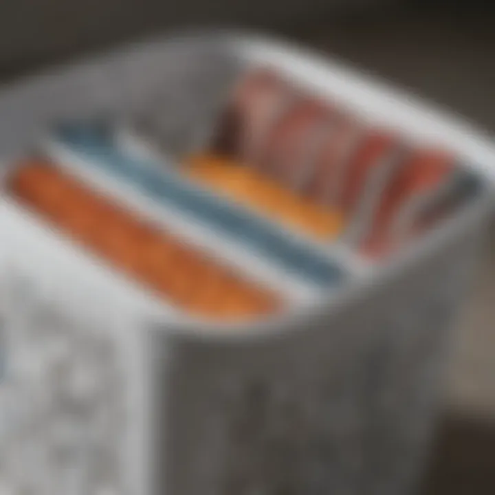 Different types of laundry basket inserts showcased