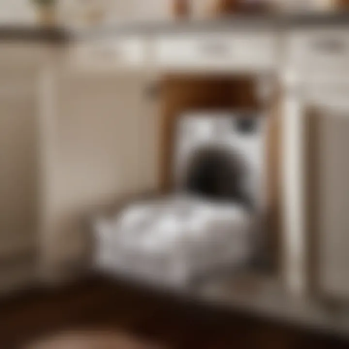 User-Friendly Installation Process DIY installation of a laundry hamper cabinet pull-out
