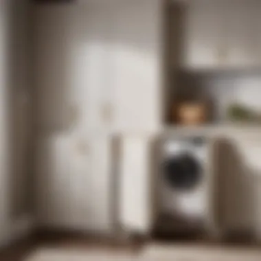 Optimizing Space Utilization Space-saving laundry hamper cabinet pull-out design