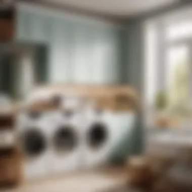 Fashionable Laundry Room Organization with Powder Holder Stylish laundry room organization with powder holder