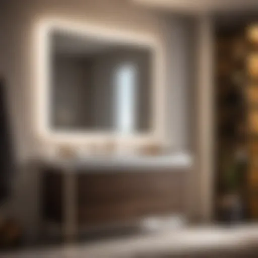 Sleek and Modern LED Lighted Vanity Modern LED Lighted Bathroom Vanity