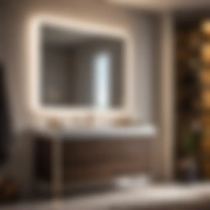 Sleek and Modern LED Lighted Vanity Modern LED Lighted Bathroom Vanity