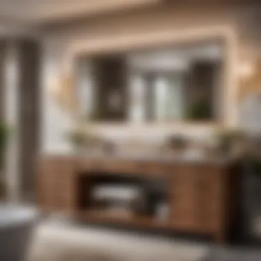 Luxurious 60 Inch Bathroom Vanity Single Sink with Makeup Area