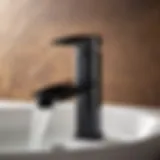 Sleek Black Finish Miseno Faucet Elegant Miseno Bathroom Faucet in Black Finish