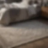 Neutral Rug with Geometric Patterns in Bedroom