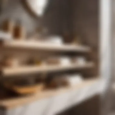 Installation process of pullout shelves for bathroom vanity