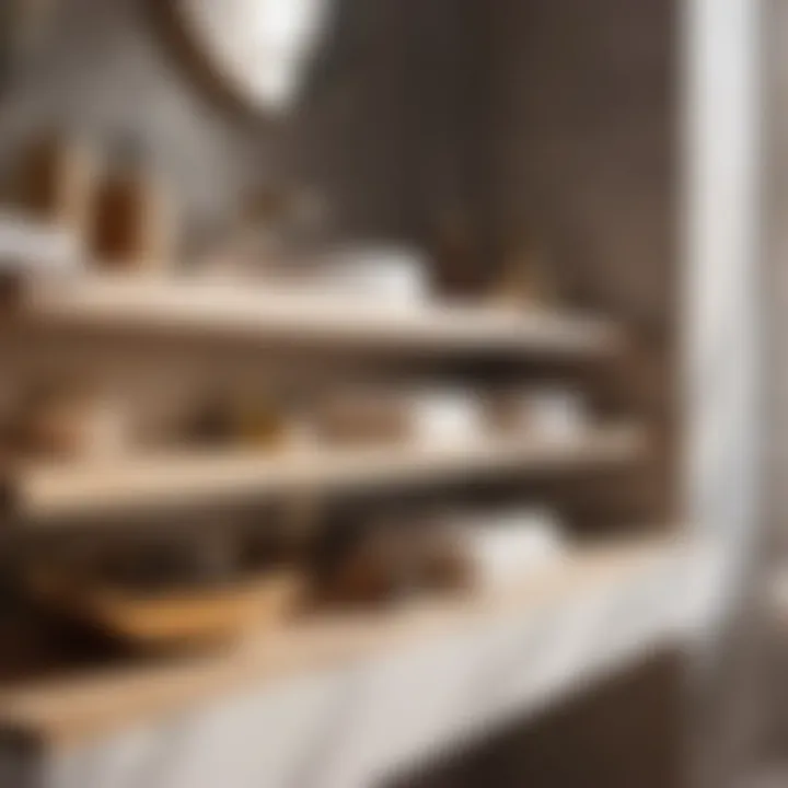 Installation process of pullout shelves for bathroom vanity