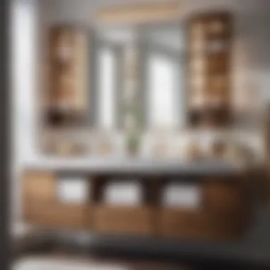 Organizational benefits of pullout shelves in bathroom vanity