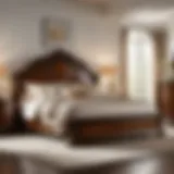 Elegant Queen Size Bed Frame in Luxurious Setting