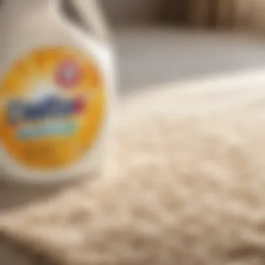 Wool Surface Stain Removal Laundry detergent stain removal on wool surface