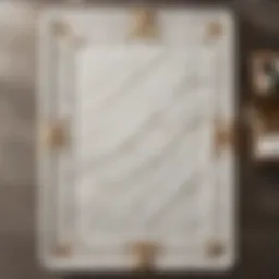 Elegant Restoration Hardware Bathmat in Luxurious Marble Design