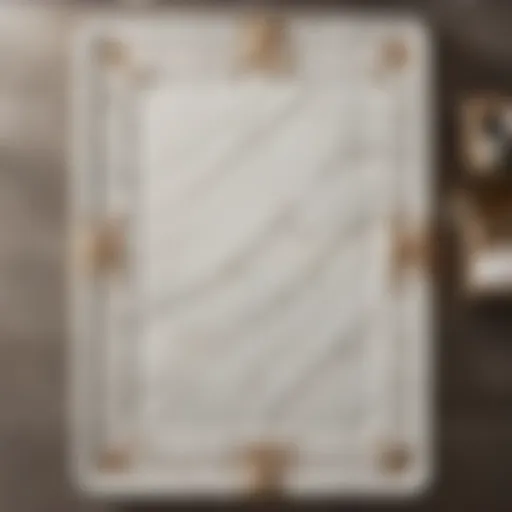 Elegant Restoration Hardware Bathmat in Luxurious Marble Design