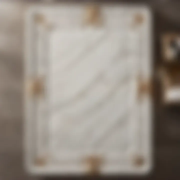 Elegant Restoration Hardware Bathmat in Luxurious Marble Design