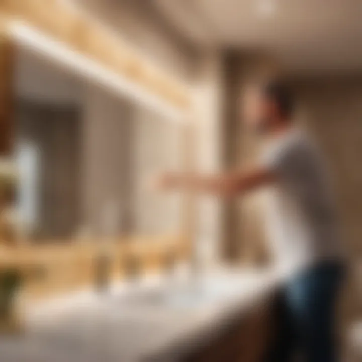 Witness Skillful Craftsmanship in Action Skillful Contractor at Work