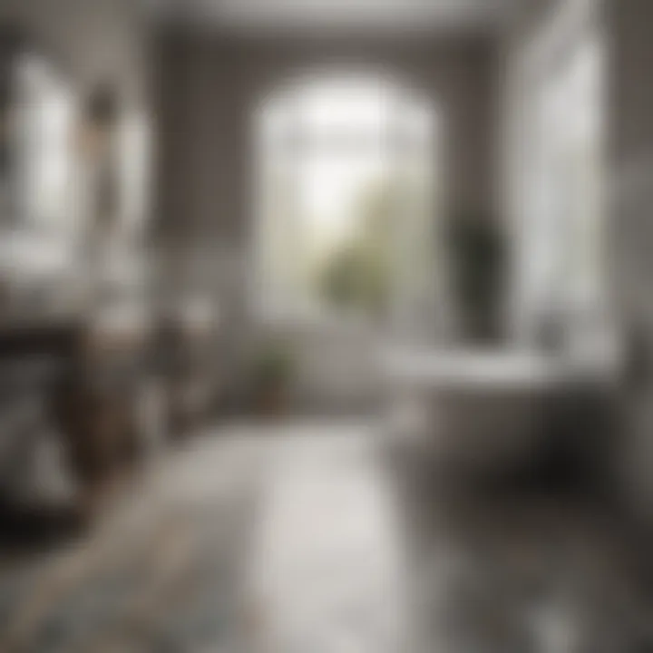 Chic Bathroom Tile Flooring