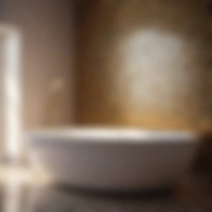 Elegant Mosaic Tile Pattern Elegant mosaic tile pattern in small bathroom