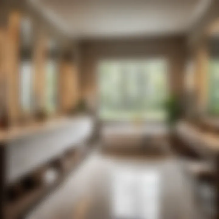 Spacious 60 Inch Bathroom Vanity Single Sink with Makeup Area