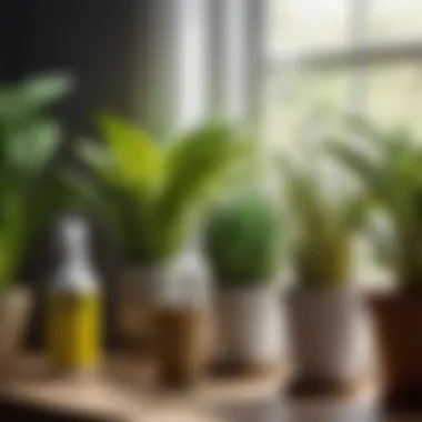 Selecting the Right Sprays Illustration of Various Spray Options for Indoor Plants