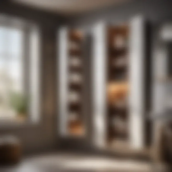 Space Optimization - Innovative Storage Solutions Innovative standing bathroom cabinet with doors maximizing storage space