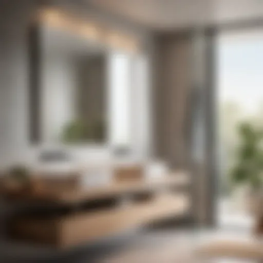 Modern bathroom with sleek, discreet extractor fan