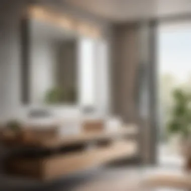 Modern Bathroom Setup with Discreet Extractor Fan Modern bathroom with sleek, discreet extractor fan