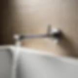 Elegant Wall Mount Bath Spout with Modern Design