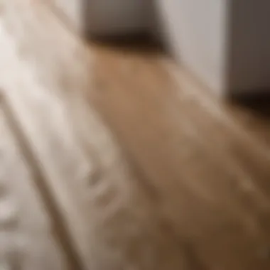 Modern Bathroom Vinyl Plank Flooring Detail Close-up of waterproof vinyl plank flooring in a modern bathroom
