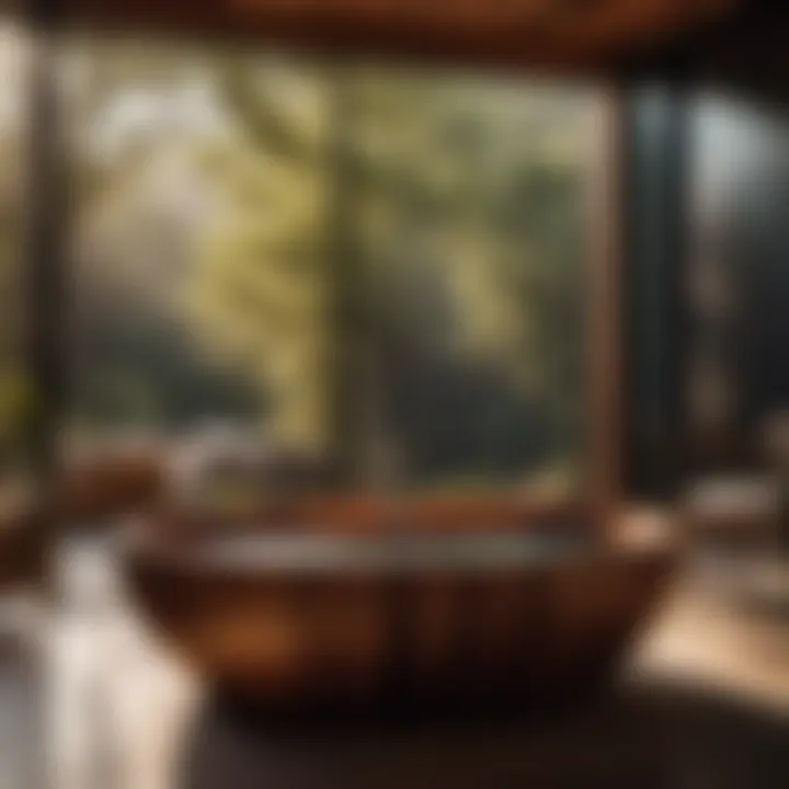 Minimalist Wooden Freestanding Soaking Tub