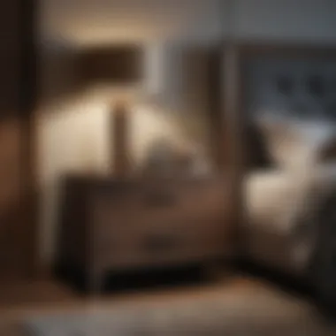 Sleek Contemporary Nightstand in Modern Bedroom