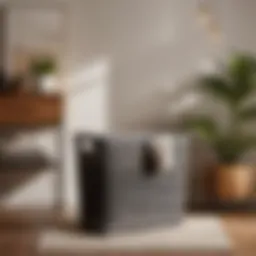 Stylish and Functional Umbra Laundry Hamper in Modern Living Room Setting