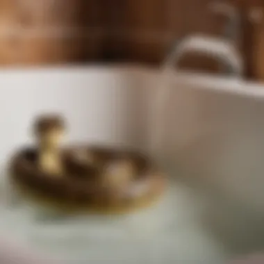Plumbing snake in action