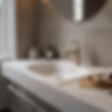 Sophisticated Design of Undermount Sink in Small Spaces Elegant undermount sink in a compact bathroom setting