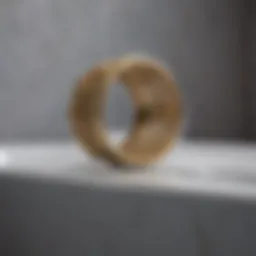 Close-up view of bathtub with visible ring