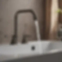 Elegant 8-inch spread faucet showcasing modern design
