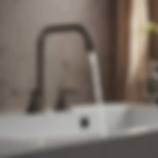 Elegant 8-inch spread faucet showcasing modern design