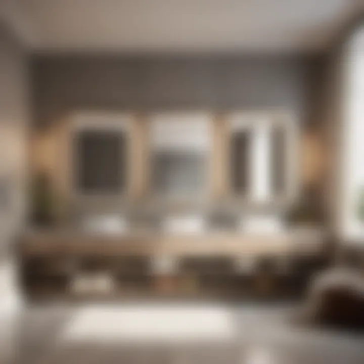 Luxurious double sink vanity for spacious bathrooms