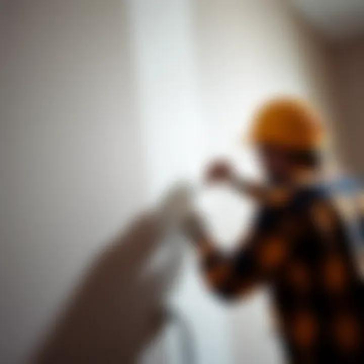 Applying Waterproofing Sealant Application of waterproofing sealant on drywall