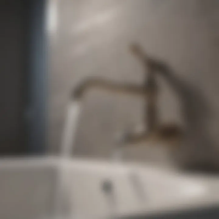 Installation Insights for Bathroom Faucets Illustration depicting the installation process of a bathroom faucet