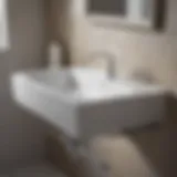 Overview of bathroom sink plumbing layout