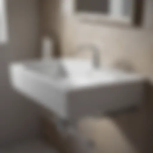 Overview of bathroom sink plumbing layout