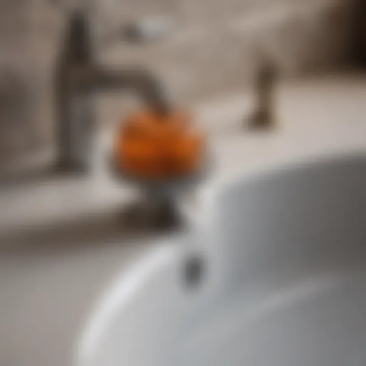 Exploring Variations of Bathroom Sink Stoppers Different types of sink stoppers with labels