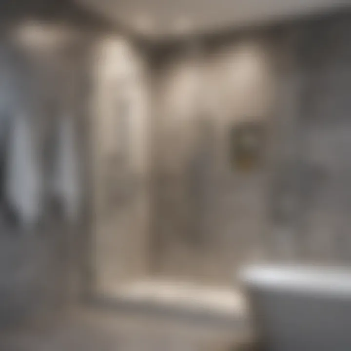 Showcasing Shower Door Styles A variety of shower door styles showcased in a stylish display