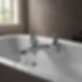 Elegant cross handle bathtub faucet design