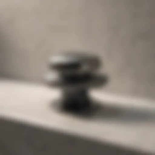 Various types of drain stoppers showcasing design diversity