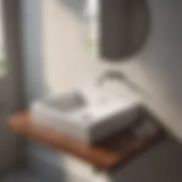 Elegant drop-in sink showcasing contemporary design