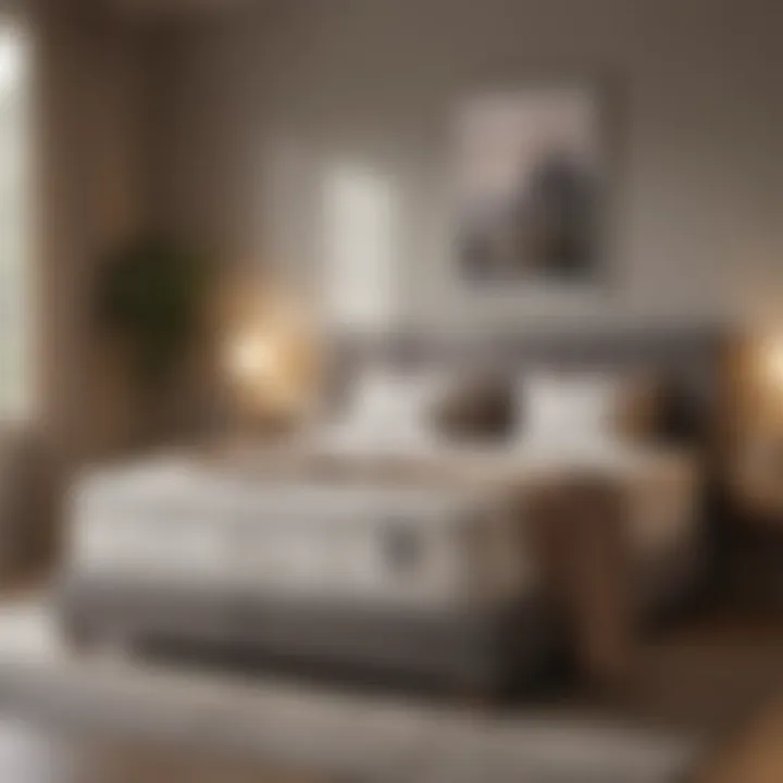 Illustration of a peaceful bedroom setting highlighting the comfort of a hypoallergenic mattress