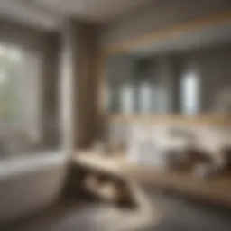 Elegant bathroom renovation showcasing modern fixtures and design