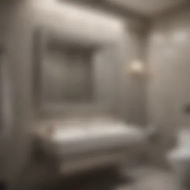 Bathroom featuring mold resistant drywall installation