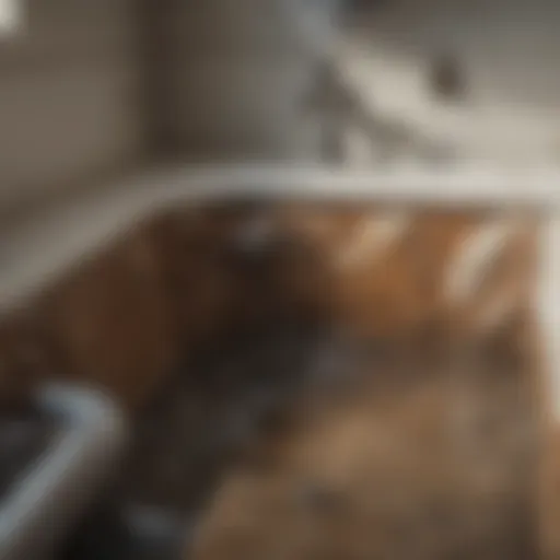 Clogged drains causing sewage backup