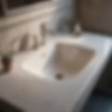 Installation Process of Undermount Sink Installation of a small undermount sink in a bathroom setting
